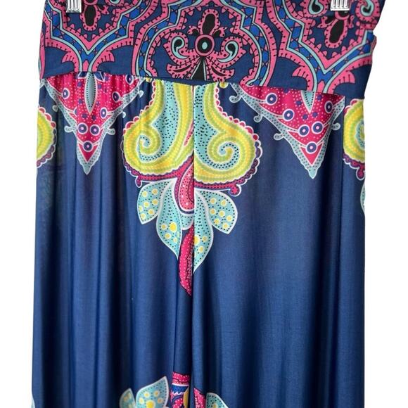 Reborn Tribal Print Wide Waistband Wide Pants size M - Picture 4 of 9